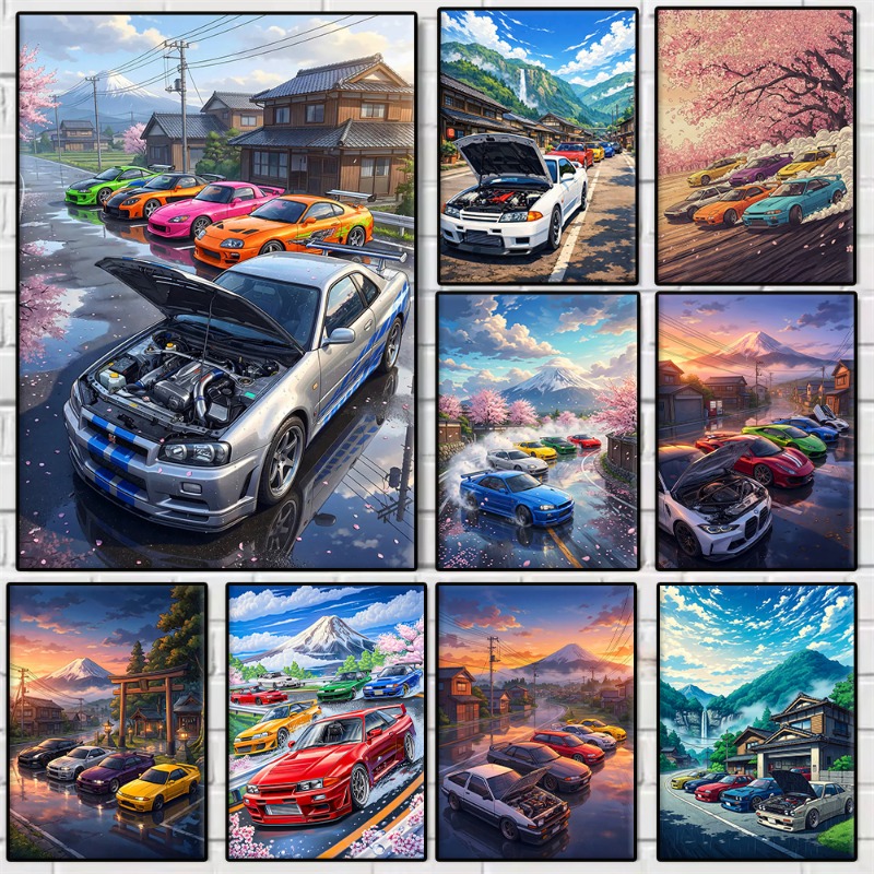 Anime Japanese JDM Car GTR Che - Japanese Lifestyle Anime 评论和价格