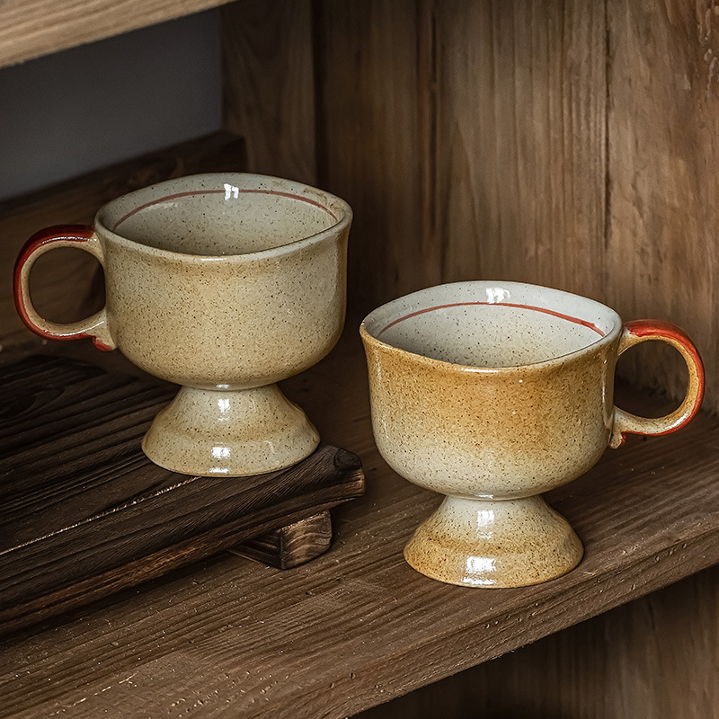 Retro Style Ceramic Cups Coffe - Japanese Daily Lifestyle 评论和价格